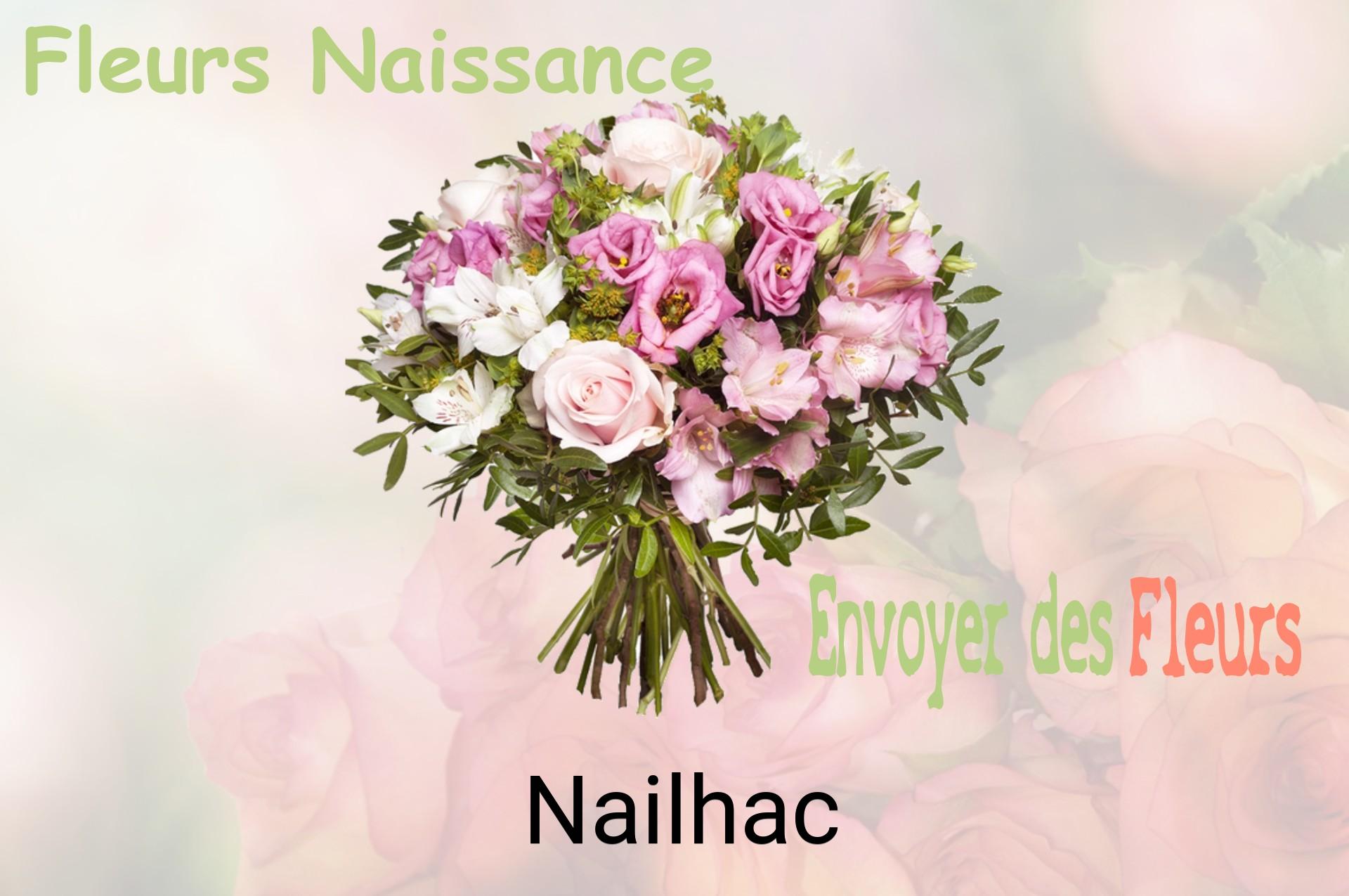 Bouquet de fleurs de naissance livré à Nailhac